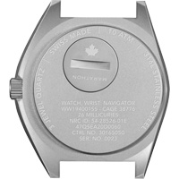 Montre Steel Navigator sur ensemble bracelet en caoutchouc noir de trois morceaux, Num&eacute;rique, &agrave; piles, 41 mm, Noir Canadian Safety Group Inc.