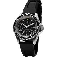 Montre Steel Navigator avec date sur ensemble bracelet en caoutchouc noir de trois morceaux, Num&eacute;rique, &agrave; piles, 36 mm, Noir Canadian Safety Group Inc.