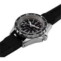 Montre Steel Navigator avec date sur ensemble bracelet en caoutchouc noir de trois morceaux, Num&eacute;rique, &agrave; piles, 36 mm, Noir Canadian Safety Group Inc.