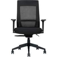 Chaise &agrave; dossier moyen avec m&eacute;canisme &agrave; basculement synchronis&eacute; &agrave; d&eacute;tection de poids , Mailles, Noir Canadian Safety Group Inc.