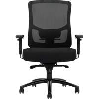 Chaise &agrave; dossier haut avec m&eacute;canisme &agrave; basculement synchronis&eacute; robuste Raven 400, Mailles, Noir, Capacit&eacute; 400 lb Canadian Safety Group Inc.