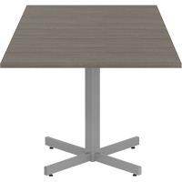 Table carr&eacute;e &agrave; hauteur r&eacute;glable Newland, 36" lo x 36" la x 29" h, Dessus de 1", Stratifi&eacute;, Brun Canadian Safety Group Inc.