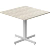 Table carr&eacute;e &agrave; hauteur r&eacute;glable Newland, 36" lo x 36" la x 29" h, Dessus de 1", Stratifi&eacute;, Havane Canadian Safety Group Inc.