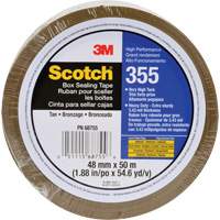 Ruban d'emballage Scotch 355, Adh&eacute;sif Thermofusible, 3,4 mils, 48 mm (1-22/25") x 50 m (164') Canadian Safety Group Inc.