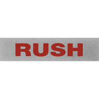 "Rush" Special Handling Labels, 5" L x 2" W, Black on Red Canadian Safety Group Inc.