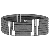Stretchable Tape, 6 mils Thick, 38.1 mm (1-1/2") x 55 m (180')  Canadian Safety Group Inc.