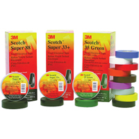 Rubans Super 33+ Scotch, 19 mm (3/4") x 20,1 m (66'), Noir, 7 mils Canadian Safety Group Inc.