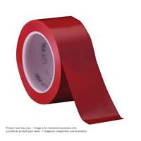 471 Vinyl Tape, 38 mm (1-1/2") W x 32.9 m (108') L, 5.3 mils, Red Canadian Safety Group Inc.
