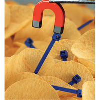 Metal Detectable Cable Ties, 5-9/10" L, 30 lbs. Tensile Strength Canadian Safety Group Inc.