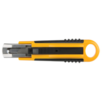 Couteau autor&eacute;tractable ATK1000, 18 mm, Acier au carbone, Prise en Plastique Canadian Safety Group Inc.