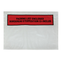 Packing List Envelope, 7" L x 5-1/2" W, Backloading Style Canadian Safety Group Inc.