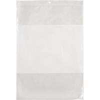 White Block Poly Bags, Reclosable, 12" x 9", 2 mils Canadian Safety Group Inc.