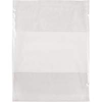 White Block Poly Bags, Reclosable, 15" x 12", 2 mils Canadian Safety Group Inc.