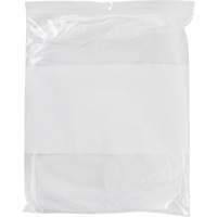 White Block Poly Bags, Reclosable, 15" x 12", 2 mils Canadian Safety Group Inc.