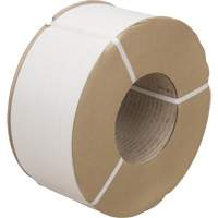 Strapping, Polypropylene, 3/8" W x 12900' L, White, Machine Grade Canadian Safety Group Inc.