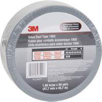 1900 Value Duct Tape, 5.8 mils, Silver, 48 mm (2") x 5.7 m (18.7') Canadian Safety Group Inc.