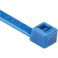 T Series Cable Ties, 8" Long, 50 lbs. Tensile Strength, Blue Canadian Safety Group Inc.