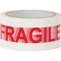 "Fragile" Box Sealing Tape, Hot Melt Adhesive, 2 mils, 48 mm (2") x 100 m (328') Canadian Safety Group Inc.