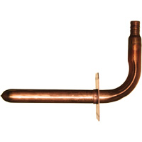 Coude &agrave; embout &agrave; collet avec support, Cuivre, 1/2" x 3-1/2" x 6" Canadian Safety Group Inc.