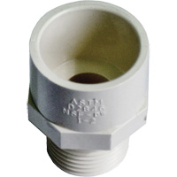 Male Reducing Adapter, Hub x MPT, 1/2" x 3/4" Dia., CPVC Canadian Safety Group Inc.