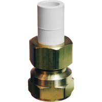 Transition Adapter, 1/2" Dia., Brass/CPVC Canadian Safety Group Inc.