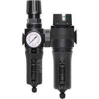 Manual Drain Filter, Regulator & Coalescing Filter with Metal Bowl Modulair 300, 1/4" NPT, 250 PSI, 5.1 fl. oz. Capacity Canadian Safety Group Inc.
