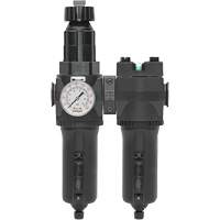 Manual Drain Filter, Regulator & Coalescing Filter with Metal Bowl Modulair 400, 1/4" NPT, 200 psi, 9.1 fl. oz. Capacity Canadian Safety Group Inc.