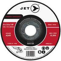 POWER ABRASIVE&reg; Grinding Wheel, 4" x 1/4", 5/8" Arbor, Type 27 Canadian Safety Group Inc.