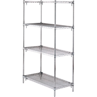 Shelving Unit, 4 Tiers, 36" W x 63" H x 18" D Canadian Safety Group Inc.
