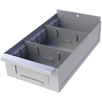 Boîte pour tablette de rayonnage enclenchable Interlok, Acier, 5-5/8" la x 18" p, 4-3/4" h, Gris Canadian Safety Group Inc.