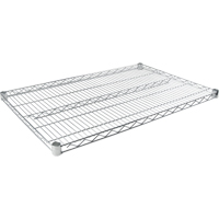 Tablette en treillis chromat&eacute; &agrave; usage standard, 36" la x 18" p, Capacit&eacute; de 500 lb Canadian Safety Group Inc.