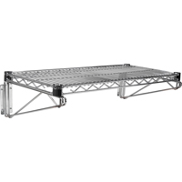Wall Mount Wire Shelving Kit, Single Bracket, 200 lbs. Capacity, 14" D Canadian Safety Group Inc.