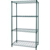 Dry Rack Shelving, 4 Tiers, 36" W x 63" H x 18" D Canadian Safety Group Inc.