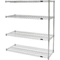 &eacute;tag&egrave;res robustes en treillis chromat&eacute;, Ensemble Ajout, Tiers 4, 30" la x 54" h x 14" p Canadian Safety Group Inc.