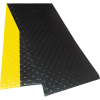 Tapis &agrave; surface &agrave; bulles Sof-Tred No 417 avec Dyna-Shield, &agrave; bulles, 3' x 12' x 1/2", Noir/Jaune, PVC Canadian Safety Group Inc.