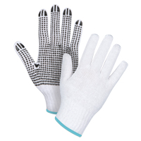 Gants tricot&eacute;s &agrave; pois, Poly/coton, Un c&ocirc;t&eacute;, Calibre 7, T-Grand Canadian Safety Group Inc.