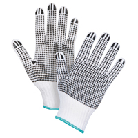 Gants tricot&eacute;s deux c&ocirc;t&eacute;s &agrave; pois, Poly/coton, Deux c&ocirc;t&eacute;s, Calibre 7, T-Grand Canadian Safety Group Inc.