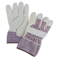 Gants d'ajusteur &agrave; paume renforc&eacute;e de premi&egrave;re qualit&eacute;, Grand, Paume en Cuir de vache refendu, Doublure en Coton Canadian Safety Group Inc.