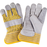 Gants d'ajusteur de premi&egrave;re qualit&eacute;, Grand, Paume en Cuir de vache refendu, Doublure en Coton Canadian Safety Group Inc.