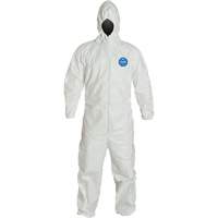 Hooded Coveralls, 4X-Large, White, Tyvek&reg; 400 Canadian Safety Group Inc.