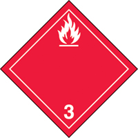 TDG Shipping Labels, Class 3, Flammable Liquids, Paper Canadian Safety Group Inc.