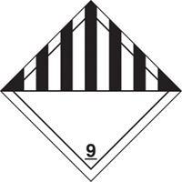 TDG Shipping Labels, Class 9, Miscellaneous Dangerous Goods, Paper Canadian Safety Group Inc.
