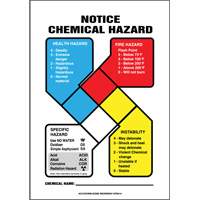 NFPA Notice Chemical Hazard Safety Sign Canadian Safety Group Inc.