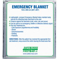 Rescue Foil Blankets, Aluminized Polyester Canadian Safety Group Inc.