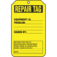 Inspection Tags, Cardstock, 3-1/8" W x 5-7/8" H, English Canadian Safety Group Inc.