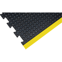 Tapis antifatigue en d&ocirc;me, &agrave; bulles, 3' x 4' x 1/2", Noir, Caoutchouc Canadian Safety Group Inc.