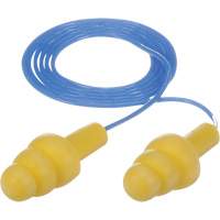 Bouchons d'oreilles pr&eacute;moul&eacute;s E-A-R Ultrafit, Avec cordon, Vrac - Sac en poly, 25 dB NRR, Taille unique Canadian Safety Group Inc.