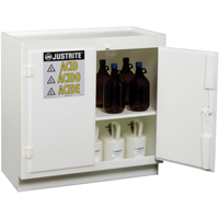 Solid Polyethylene Acid Cabinets, 6 x 0.66043 Gal., 36" x 35.75" x 21.75" Canadian Safety Group Inc.