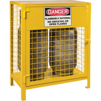 Gas Cylinder Cabinets, 2 Cylinder Capacity, 30" W x 17" D x 37" H, Yellow Canadian Safety Group Inc.