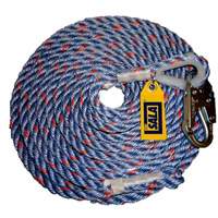 50' Rope Lifeline with Snap Hook, Polyester/Polypropylene Canadian Safety Group Inc.
